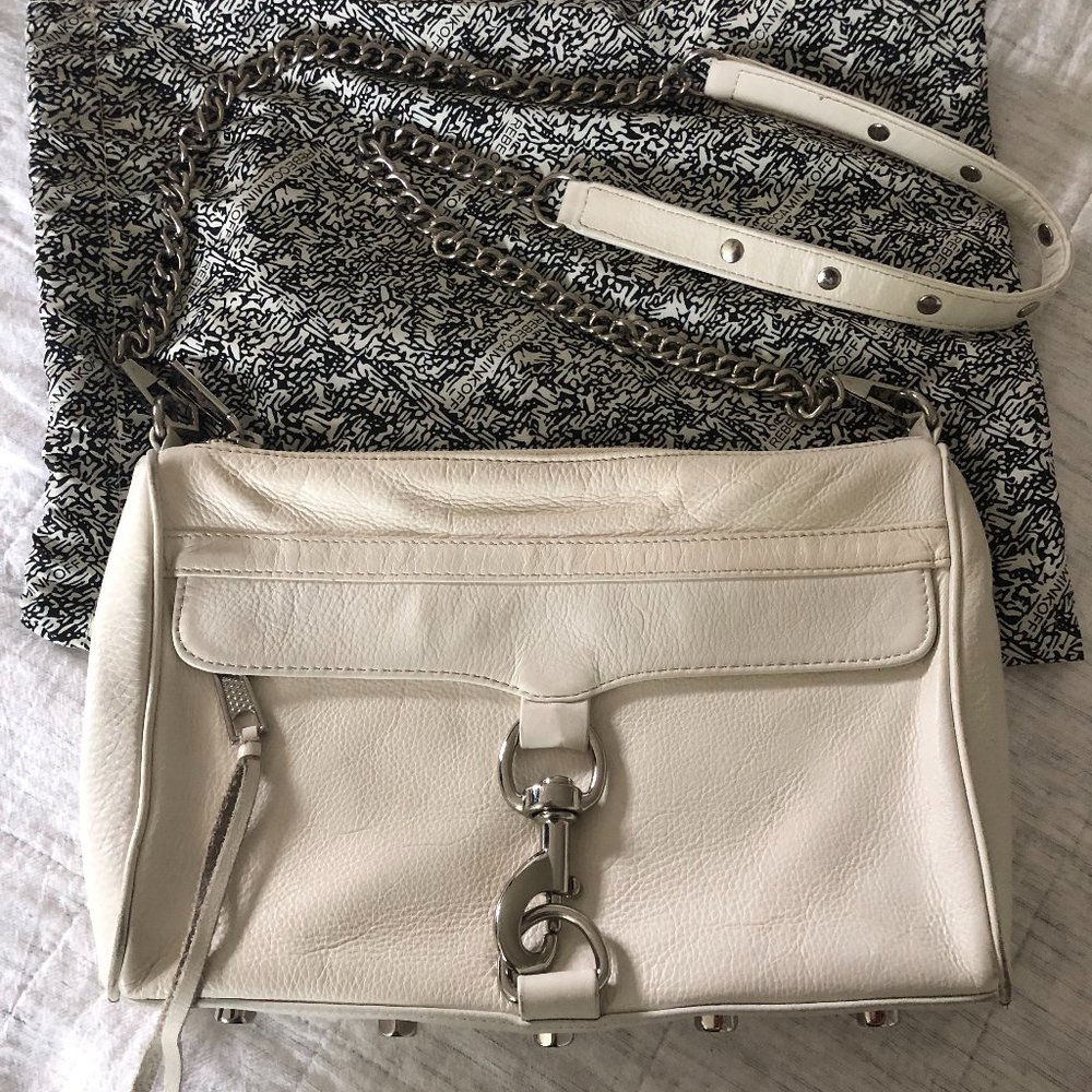 Rebecca Minkoff Off-White Leather Crossbody